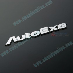 AutoExe Emblema Cromado de Logo
