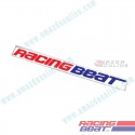 Racing Beat Sticker de Logo [Negro/Blanco/Multi]
