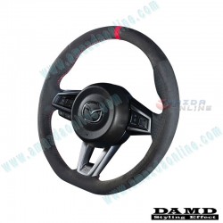 Damd Volante de Fondo Plano de Gamuza para 2015-2025 Miata [ND,NE]