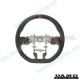 Damd Flat Bottomed Suede Steering Wheel with red stitching fits 13-16 Mazda6 [GJ]