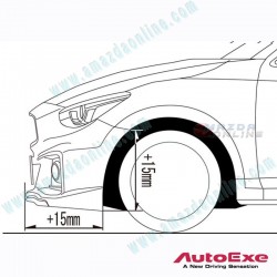 AutoExe Kit Aero de Parachoques Delantero con Parrilla para 2017-2018 Mazda2 [DJ]