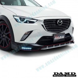 Damd Front Lower Lower Spoiler include LED Daytime Running Light Kit fits 2015-2023 Mazda CX-3 [DK]