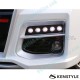 Kenstyle EIK Front Bumper with Grill Cover Aero Kit include LED Daytime Running Light Bar fits 2015-2023 Mazda2 [DJ]
