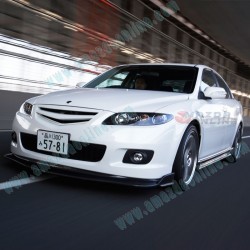 AutoExe Splitter de Fibra de Carbono para Spoiler Inferior Delantero para 2006-2008 Mazda6 [GG]