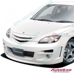 AutoExe Front Bumper with Grill Aero Kit fits 03-06 Mazda3 [BK]