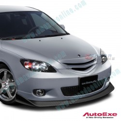 AutoExe Carbon Fibre Front Lower Lip Splitter fits 03-07 Mazda3 [BK]