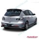 AutoExe Carbon Fibre Rear Diffuser Spoiler Splitter fits 03-07 Mazda3 [BK]