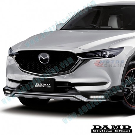 Damd Front Lower Spoiler include LED Daytime Running Light Kit fits 2017-2021 Mazda CX-5 [KF]