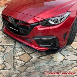 KnightSports Kit Aero de Parachoques Delantero con Parrilla Tipo-2 para 2013-2016 Mazda3 [BM]