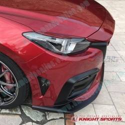 KnightSports Kit Aero de Parachoques Delantero con Parrilla Tipo-2 para 2013-2016 Mazda3 [BM]