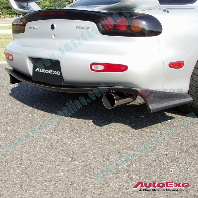 AutoExe Splitter de Fibra de Carbono para Difusor Trasero para 1993-2002 Mazda RX-7 [FD3S]