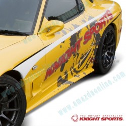 KnightSports Rear Bumper Cover Aero Kit fits 93-95 RX-7 [FD3S]