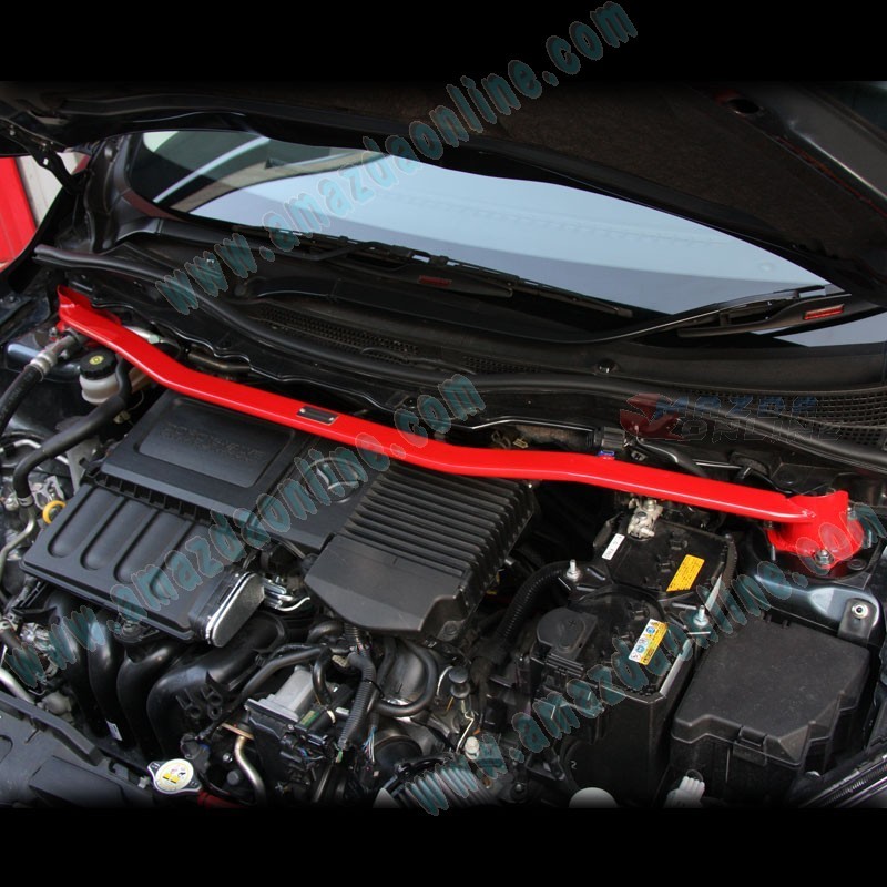 AutoExe Front Strut Tower Bar MDE400 fits 07-14 Mazda2 [DE] MDE400