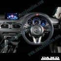 Damd Flat Bottomed Suede Steering Wheel fits 17-24 Mazda2 [DJ] SS360MLS