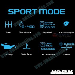 Damd Volante de Fondo Plano con Interfaz Electronica para 12-16 Toyota 86 [ZN],Subaru BRZ [ZC]