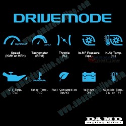 Damd Volante de Fondo Plano con Interfaz Electronica para 14-21 Subaru Legacy [VM],WRX S4,STI [VA]