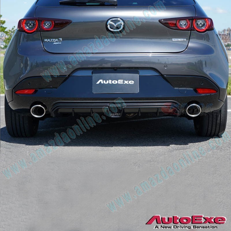 AutoExe Rear Lower Center Diffuser fits 2019-2023 Mazda3 [BP] Hatchback  MBP2400