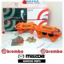 Edicion LIMITADA 30 ANIVERSARIO DE MIATA Mazda x Brembo Kit de Pinza de Freno 4 Potes Naranja de Carreras para 2015-2025 Miata