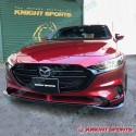 KnightSports Front Bumper with Grill Cover Aero Kit [Type-1] fits 2019-2024 Mazda3 [BP] Fastback