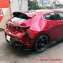 KnightSports Rear Bumper Cover Aero Kit fits 2019-2021 Mazda3 [BP] Factback KZD74333