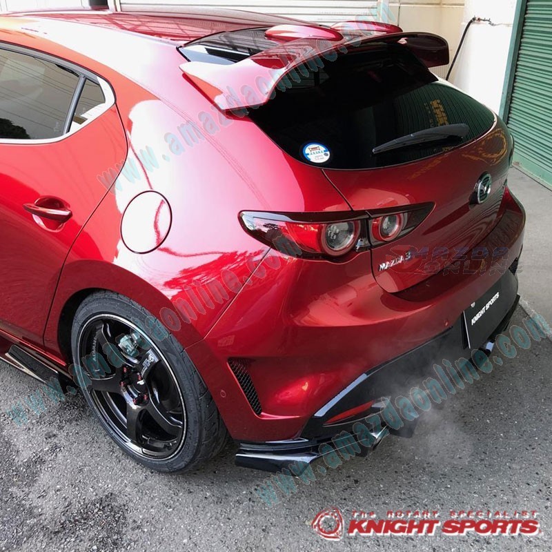 KnightSports Rear Bumper Cover Aero Kit fits 2019-2023 Mazda3 [BP