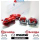 Brembo Red Front and Rear Brake Calipers Sets fits 15-24 Miata [ND,NE] and Miata RF [NDRF]