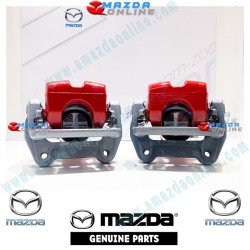 Mazda Genuine Rear Brake Caliper in Brembo Red fits 15-24 Miata [ND,NE] and Miata RF [NDRF]