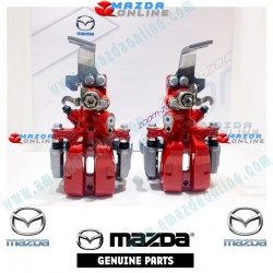 Mazda Pinza de Freno Trasera Roja Brembo para 2015-2025 Mazda Miata [ND,NE] y Miata RF [NDRF]