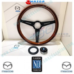 MazdaSpeed x Nardi Wood Grain Steering Wheel fits 1989-1997 Miata MX-5 [NA] V-Spec