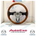 AutoExe LIMITED EDITION Classic Wood Steering Wheel fits 2017-2024 Miata RF [NDRF] MND130X13W