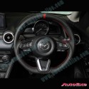 AutoExe Nappa Flat Bottom Steering Wheel fits 19-24 Mazda2 [DJ] MBZ137003