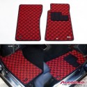 AutoExe Alfombrillas de Alfombra Sport Checker para 1989-1997 Mazda Miata MX-5 [NA8C,NA6EC]